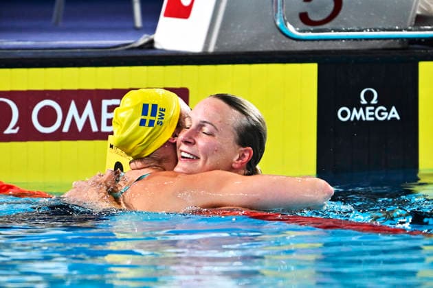 PARIS, FRANCE 20260812 Sarah Sjöström wins and Sara Junevik takes bronze in the women s 50m butterfly final during the European Swimming Championships in Paris. ***The image is included in the SPORTS PACKAGE. For others PAYMENT IMAGE*** PARIS FRANCE x10430x *** PARIS, FRANCE 20260812 Sarah Sjöström wins and Sara Junevik takes bronze in the women’s 50-meter butterfly final during the European Swimming Championships in Paris ***The image is included in the SPORTS PACKAGE. For other images, please contact us for pricing.*** PARIS, FRANCE x10430x  Copyright: xChristinexOlsson TTx SIM EURO 2026 PARIS