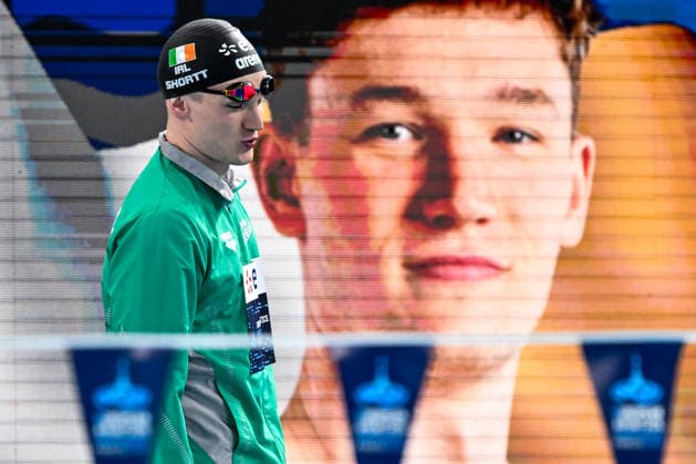 2026 European Aquatics Championships, Centre Aquatique Olympique, Paris 12 8 2026 Men™s 200m Backstroke Final Ireland™s John Shortt John Shortt 12 8 2026  Copyright: xx 20260812_AMas_MA77820