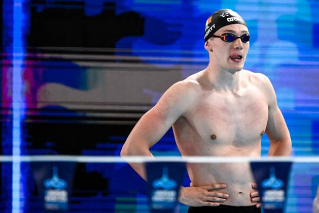 2026 European Aquatics Championships, Centre Aquatique Olympique, Paris 12 8 2026 Men™s 200m Backstroke Final Ireland™s John Shortt John Shortt 12 8 2026  Copyright: xx 20260812_ASta_AS90280