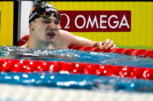 2026 European Aquatics Championships, Centre Aquatique Olympique, Paris 12 8 2026 Men™s 200m Backstroke Final Ireland™s John Shortt John Shortt 12 8 2026  Copyright: xx 20260812_ASta_AS90674