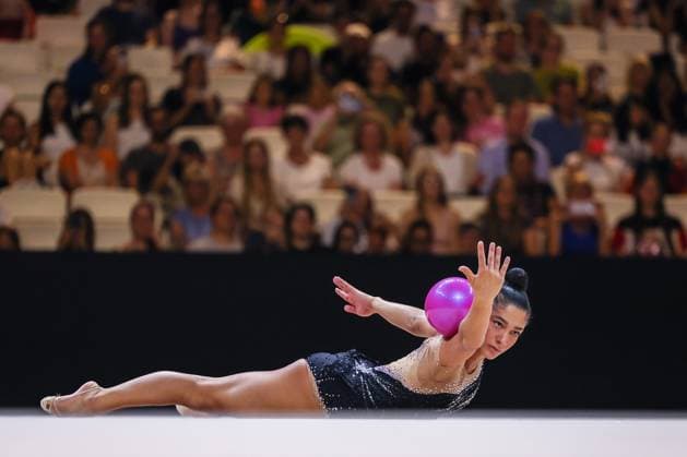 August 12, 2026, Frankfurt Am Main, Germany: Sofia Raffaeli (ITA) seen during Rhythmic gymnastics, Rhythmische Sportgymnastik, RSG FIG World Championships 2026 Frankfurt.Rhythmic Gymnastics FIG World Championships 2026 Frankfurt in Frankfurt am Main, Germany - 12 August 2026 Frankfurt Am Main Germany - ZUMAs197 20260812_aaa_s197_115 Copyright: xFabrizioxCarabellix