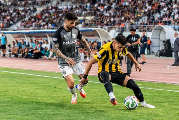 Superbet Supercup Greece, AEK Athen vs. OFI Kreta am 12.08.2026 im Pankritio Stadion in Heraklion Fountas Pilios *** Superbet Super Cup Greece: AEK Athens vs. OFI Crete on August 12, 2026, at Pankritio Stadium in Heraklion, Fountas Pilios Copyright: xBahhoxKarax