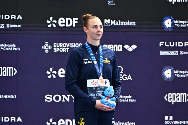 PARIS, FRANCE 20260812 Sarah Sjöström wins and Sara Junevik takes bronze in the women s 50m butterfly final during the European Swimming Championships in Paris. ***The image is included in the SPORTS PACKAGE. For others PAYMENT IMAGE*** PARIS FRANCE x10430x *** PARIS, FRANCE 20260812 Sarah Sjöström wins and Sara Junevik takes bronze in the women’s 50-meter butterfly final during the European Swimming Championships in Paris ***The image is included in the SPORTS PACKAGE. For other images, please contact us for pricing.*** PARIS, FRANCE x10430x  Copyright: xChristinexOlsson TTx SIM EURO 2026 PARIS