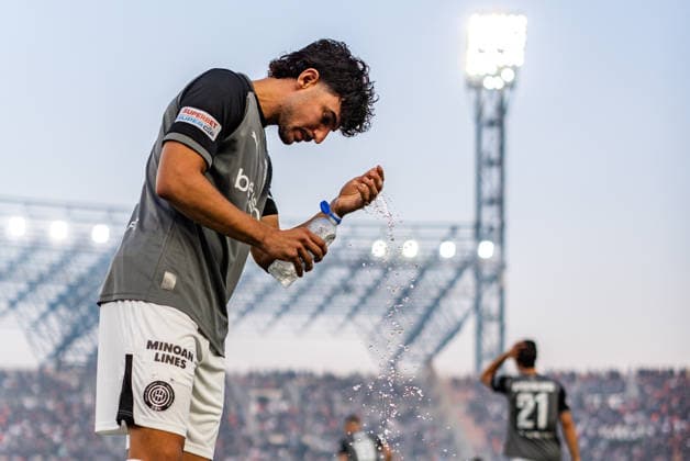 Superbet Supercup Greece, AEK Athen vs. OFI Kreta am 12.08.2026 im Pankritio Stadion in Heraklion Androutsos *** Superbet Supercup Greece: AEK Athens vs. OFI Crete on August 12, 2026, at Pankritio Stadium in Heraklion, Androutsos Copyright: xBahhoxKarax