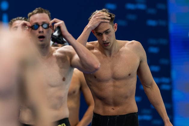 SWIMMING - EAC 2026 PARIS,FRANCE,12.AUG.26 - SWIMMING - European Aquatics Championships Paris 2026, 200m breaststroke, men. Image shows Luka Mladenovic (AUT).  GEPAxpictures xPhilippxBrem