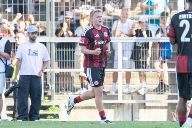 Testspiel: FSV Frankfurt - Eintracht Frankfurt, 12.08.2026 Jonathan Burkardt (Eintracht Frankfurt 9) erzielte da Tor zum 0:3, FSV Frankfurt - Eintracht Frankfurt, Frankfurt, BBBank Arena, 12.8.2026 *** Friendly Match: FSV Frankfurt vs. Eintracht Frankfurt, August 12, 2026; Jonathan Burkardt (Eintracht Frankfurt) scored the goal that made it 0–3, FSV Frankfurt vs. Eintracht Frankfurt, Frankfurt, BBBank Arena, August 12, 2026 Copyright: xBEAUTIFULxSPORTS Gawlikx