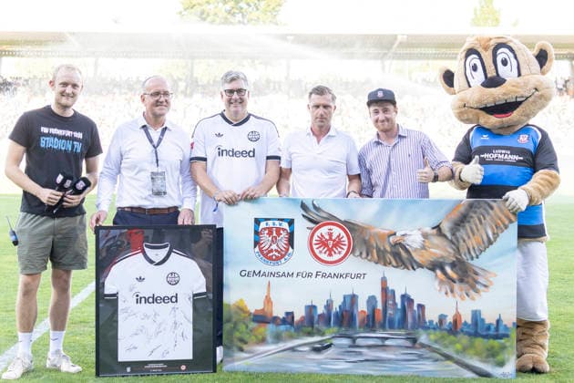 Testspiel: FSV Frankfurt - Eintracht Frankfurt, 12.08.2026 Gemeinsam für Frankfurt mit Axel Hellmann & Markus Krösche, FSV Frankfurt - Eintracht Frankfurt, Frankfurt, BBBank Arena, 12.8.2026 *** Friendly Match: FSV Frankfurt vs. Eintracht Frankfurt, August 12, 2026—Together for Frankfurt with Axel Hellmann and Markus Krösche, FSV Frankfurt vs. Eintracht Frankfurt, Frankfurt, BBBank Arena, August 12, 2026 Copyright: xBEAUTIFULxSPORTS Gawlikx