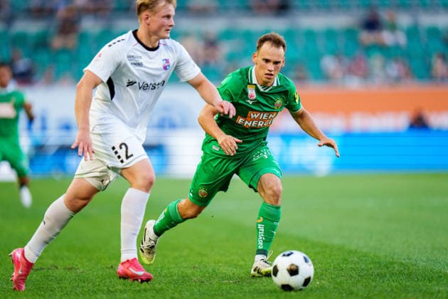 SOCCER - UEFA ECL, Rapid vs Paide VIENNA,AUSTRIA,12.AUG.26 - SOCCER - UEFA Conference League, qualification, SK Rapid Wien vs Paide Linnameeskond. Image shows Nikolaus Wurmbrand (Rapid).  GEPAxpictures xEdgarxEisner