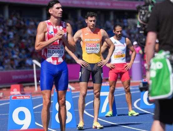 August 12, 2026, Birmingham, West Midlands, United Kingdom: Birmingham, United Kingdom. David Barroso (ESP) in action during the MenÃ¢â‚¬â ¢s 800m Semi-final at the European Athletics Championships 2026 at Alexander Stadium in Birmingham Birmingham United Kingdom - ZUMAk197 20260812_zsp_k197_013 Copyright: xRanjithxKumarx