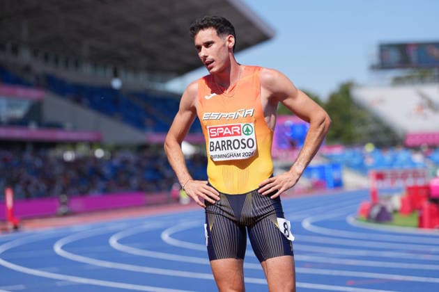 August 12, 2026, Birmingham, West Midlands, United Kingdom: Birmingham, United Kingdom. David Barroso (ESP) in action during the MenÃ¢â‚¬â ¢s 800m Semi-final at the European Athletics Championships 2026 at Alexander Stadium in Birmingham Birmingham United Kingdom - ZUMAk197 20260812_zsp_k197_014 Copyright: xRanjithxKumarx