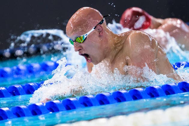 260812 Matti Mattsson of Finland competes in a men™s 200 meters breaststroke swimming semifinal during day 13 of the 2026 European Aquatics Championships on August 12, 2026 in Saint-Denis. Photo: Joel Marklund BILDBYRAN kod JM JM0840 bbeng simning swimming svomming 2026 european aquatics championships em *** August 12, 2026: Matti Mattsson of Finland competes in the men’s 200-meter breaststroke semifinal on Day 13 of the 2026 European Aquatics Championships in Saint Denis. 2026 in Saint-Denis. Photo by Joel Marklund. BILDBYRAN code JM JM0840 bbeng swimming 2026 European Aquatics Championships EM  Copyright: JOELxMARKLUND BB260812JM124