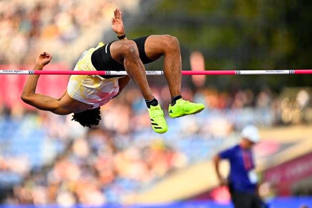 European Athletics Championships Birmingham 2026 - day 3 BIRMINGHAM, ENGLAND - AUGUST 12 : Gletty Makenson (FRA) in action during the decathlon high jump on day 3 of the Birmingham 2026 European Athletics Championships on August 12, 2026 in Birmingham, England, 12 08 2026 Birmingham ENGLAND  Copyright: xTomasxSiskx