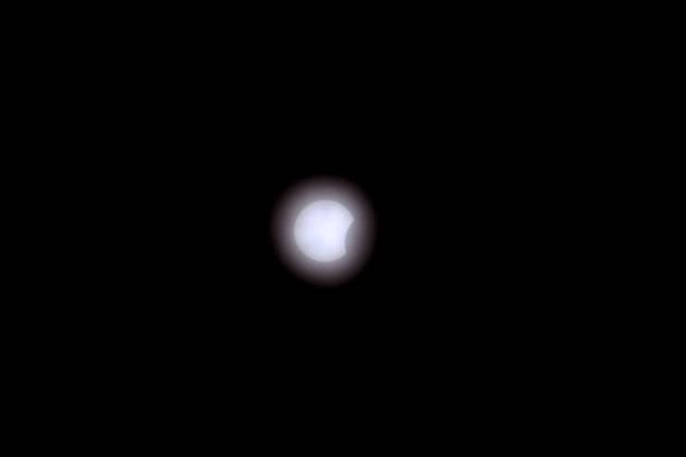 UK: Newcastle United v Everton, English Premier League Friendly at Scottish Gas Murrayfield, Edinburgh, Scotland on 12 August 2026: Pictured: A partial solar eclipse happened during the game Edinburgh Scottish Gas Murrayfield Scotland Copyright: xAlexxToddx
