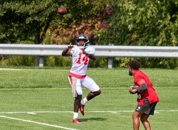 Tampa Bay Buccaneers wide receiver Chris Godwin Jr. (14) participate during a joint practice with the New York Jets during training camp at the Atlantic Health Jets Training Center, Florham Park, New Jersey. CSM Florham Park United States - ZUMAc04_ 20260812_zma_c04_033 Copyright: xDuncanxWilliamsx