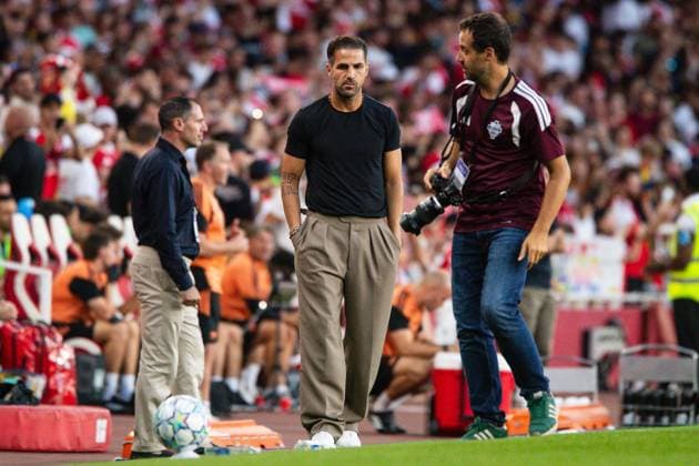 Cesc Fabregas of Como during the Friendly match between Arsenal and Como Arsenal v Como, Preseason Friendly, Football, Emirates Stadium, London - 12 Aug 2026London Emirates Stadium United Kingdom  Copyright: xSeanxTroup Shutterstockx 17064767t