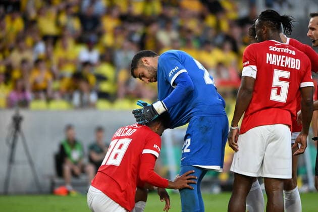 KATOWICE DRUGI MECZ III RUNDA ELIMINACJYJNA LIGA KONFERENCJI SEZON 2026 27: GKS KATOWICE - HAPOEL TEL AWIW --- UEFA CONFERENCE LEAGUE THIRD QUALIFYING ROUND SECOND MATCH: GKS KATOWICE - HAPOEL TEL AVIV FALCAO ASSAF TZUR FOT. KRZYSZTOF HELIOS 400MM NEWSPIX.PL --- newspix.pl POLAND OUT! 