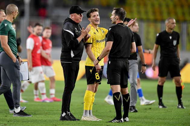 2026.08.12 Katowice Pilka nozna Liga Konferencji UEFA sezon 2026 27 Trzecia runda kwalifikacji - drugi mecz GKS Katowice - Hapoel Tel Awiw N z Rafal Gorak Borja Galan Alexandros Tsakalidis Foto Mateusz Sobczak PressFocus 2026.08.12 Katowice Football UEFA Conference League 2026 27 season Third qualifying round 2nd leg GKS Katowice - Hapoel Tel Aviv Rafal Gorak Borja Galan Alexandros Tsakalidis Credit: Mateusz Sobczak PressFocus NEWSPIX.PL --- newspix.pl POLAND OUT! 