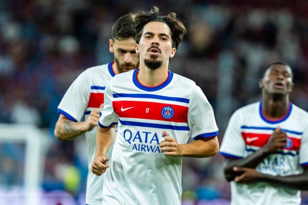 Vitinha seen during the UEFA Super Cup 2026 match between Paris Saint-Germain and Aston Villa (Kazimierz Koper Ball Raw Images) Salzburg Red Bull Arena Austria Copyright: xKazimierzxKoperx KAZ_PSGvAST_095