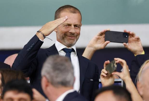 UEFA President Aleksander Ceferin Paris St Germain v Aston Villa, UEFA Super Cup Final, Football, Red Bull Arena, Salzburg, Austria - 12 Aug 2026Salzburg Red Bull Arena, Austria  Copyright: xJamesxMarsh Shutterstockx 17064758bs