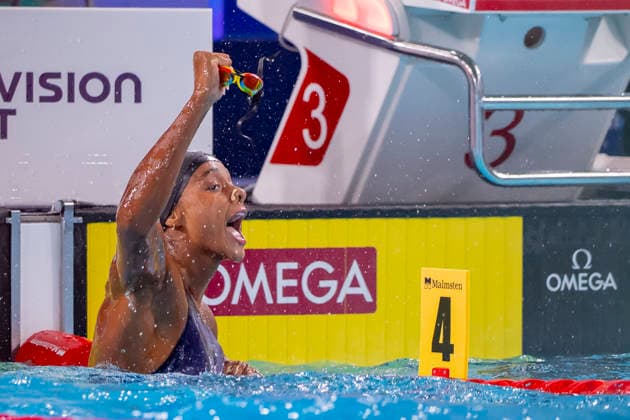 France, Paris, Centre Aquatique Olympique Metropole du Grand Paris, 12.08.2026, European Aquatics Championships, Day 13 - Final Session, Sara Curtis, Italy, World Record, Photo by Eibner Pressefoto Tino Henschel European Aquatics Championships, Day 13 - Final Session Paris *** France, Paris, Centre Aquatique Olympique Metropole du Grand Paris, August 12, 2026, European Aquatics Championships, Day 13 Final Session, Sara Curtis, Italy, World Record, Photo by Eibner Pressefoto Tino Henschel European Aquatics Championships, Day 13 Final Session Paris Copyright: xEibnerxPressefotox