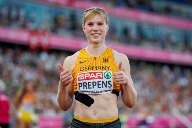 BIRMINGHAM, GREAT BRITAIN - AUGUST 12, 2026: Talea PREPENS (GER Germany) after competing in the 200m semi-final during the European Athletics Championships at Alexander Stadium on August 12, 2026 in Birmingham, Great Britain. Great Britain Copyright: xAxelxKohringx
