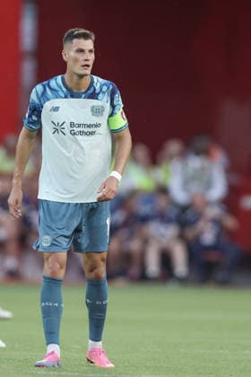 Nottingham Forest v Bayer Leverkusen, Pre-Season Friendly Patrik Schick of Bayer 04 Leverkusen during the Pre-Season Friendly match between Nottingham Forest and Bayer Leverkusen at the City Ground, Nottingham, UK on 12 August 2026. Editorial use only , Copyright: xJezxTighex PSI-24662-0043