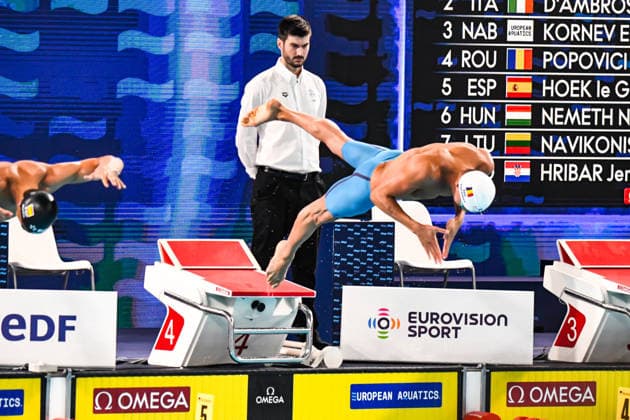 NATATION : Championnat d europe de natation 2026 - PARIS - 12 08 2026 David Popovici (ROU) Saint DenisFrance  Copyright: xBaptistexAutissierx