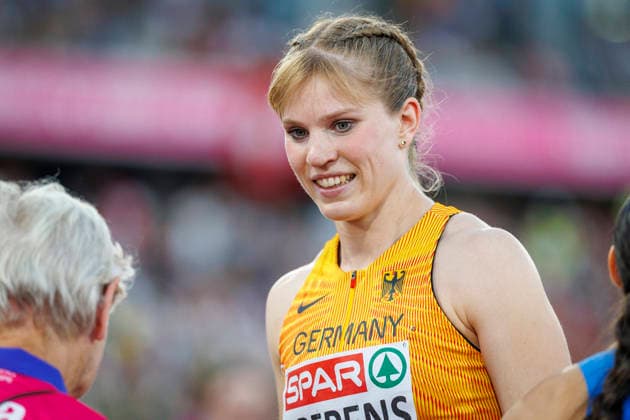 BIRMINGHAM, GREAT BRITAIN - AUGUST 12, 2026: Talea PREPENS (GER Germany) after competing in the 200m semi-final in the European Athletics Championships at Alexander Stadium on August 12, 2026 in Birmingham, Great Britain. Great Britain Copyright: xAxelxKohringx