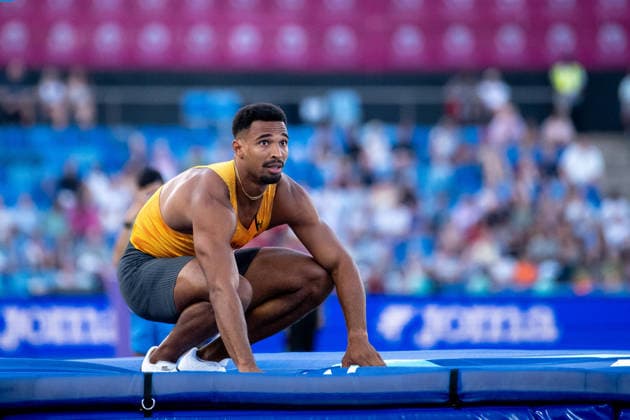 12.08.2026, GBR, Leichtathletik, Europameisterschaft 2026, Morgensession Tag 3, Birmingham Leo Neugebauer ( Deutschland ), Zehnkampf Herren, Hochsprung Birmingham Alexander Stadium England Großbritannien *** August 12, 2026, GBR, Track and Field, 2026 European Championships, Morning Session, Day 3, Birmingham; Leo Neugebauer, Germany, Men s Decathlon, High Jump, Birmingham Alexander Stadium, England, Great Britain Copyright: xNordphoto Memmlerx