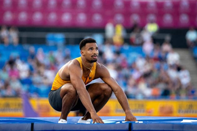 12.08.2026, GBR, Leichtathletik, Europameisterschaft 2026, Morgensession Tag 3, Birmingham Leo Neugebauer ( Deutschland ), Zehnkampf Herren, Hochsprung Birmingham Alexander Stadium England Großbritannien *** August 12, 2026, GBR, Track and Field, 2026 European Championships, Morning Session, Day 3, Birmingham; Leo Neugebauer, Germany, Men s Decathlon, High Jump, Birmingham Alexander Stadium, England, Great Britain Copyright: xNordphoto Memmlerx