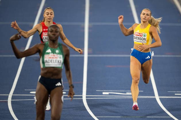 260812 Wilma Svenson of Sweden competes in the semi final of women™s 200 meters during day 3 of the 2026 European Athletics Championships on August 12, 2026 in Birmingham. Photo: Maxim Thore BILDBYRAN kod MT MT1066 friidrott athletics friidrett friidrotts-em em friidretts-em 2026 european athletics championships 3 bbeng *** August 12, 2026: Wilma Svenson of Sweden competes in the semifinals of the women’s 200-meter race during Day 3 of the 2026 European Athletics Championships on August 12, 2026 in Birmingham. Photo by Maxim Thore. BILDBYRAN code MT MT1066 track and field athletics friidrett friidrotts em em friidretts em 2026 European Athletics Championships 3 bbeng  Copyright: MAXIMxTHORE BB260812MT123