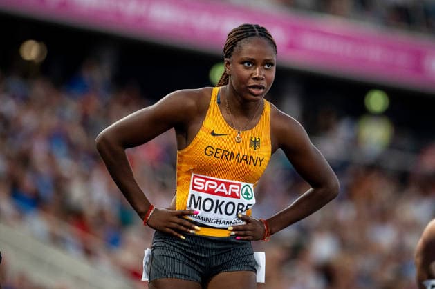 12.08.2026, GBR, Leichtathletik, Europameisterschaft 2026, Morgensession Tag 3, Birmingham Judith Bilepo Mokobe ( deutschland ), 200 Meter Damen, Halbfinale Birmingham Alexander Stadium England Großbritannien *** August 12, 2026, GBR, Track and Field, 2026 European Championships, Morning Session, Day 3, Birmingham, Judith Bilepo Mokobe (Germany), Women s 200-meter, Semifinals, Alexander Stadium, Birmingham, England, Great Britain Copyright: xNordphoto Memmlerx