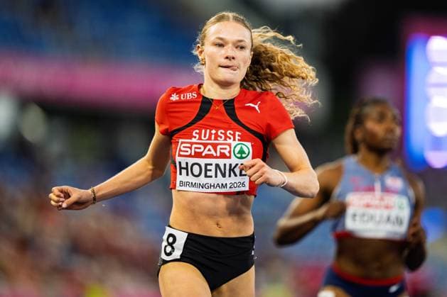 BIRMINGHAM, UNITED KINGDOM - AUGUST 12: Fabienne Hoenke of Switzerland competes in the Women s 200m during the European Athletics Championships at Alexander Stadium on August 12, 2026 in Birmingham, United Kingdom. England United Kingdom Copyright: xBEAUTIFULxSPORTS TobiasxLacknerx