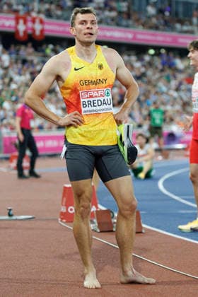 BIRMINGHAM, GREAT BRITAIN - AUGUST 12, 2026: Jean-Paul BREDAU (GER Germany) after competing in the 400m final during the European Athletics Championships at Alexander Stadium on August 12, 2026 in Birmingham, Great Britain. Great Britain Copyright: xAxelxKohringx