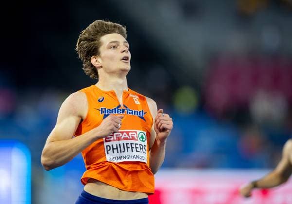 BIRMINGHAM - Jonas Phijffers in action during the 400-meter final on the third day of the European Athletics Championships. IRIS VAN DEN BROEK ANP xVIxANPxSportx xxANPxIVx 565341178 originalFilename: 565341178.jpg