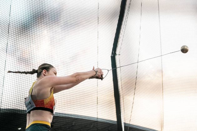 Aileen Kuhn (Eintracht Frankfurt, Hammerwurf Frauen), GBR, Leichtathletik, Athletics, European Athletics Championships 2026, Leichtathletik Europameisterschaft 2026, Birmingham 2026, 09.08.2026, GBR, Leichtathletik, Athletics, European Athletics Championships 2026, Leichtathletik Europameisterschaft 2026, Birmingham 2026, 09.08.2026 Birmingham *** Aileen Kuhn, Eintracht Frankfurt, Women s Hammer Throw, GBR, Track and Field, Athletics, 2026 European Athletics Championships, 2026 European Track and Field Championships, Birmingham 2026, August 9, 2026, GBR, Track and Field, Athletics, 2026 European Athletics Championships, 2026 European Track and Field Championships, Birmingham 2026, August 9, 2026, Birmingham Copyright: xStefanxMayerx EP_SMR