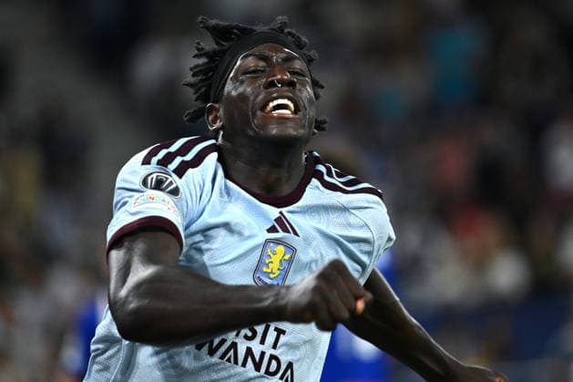 Dc Salisburgo 12 08 2026 - Supercoppa Europea Paris Saint Germain-Aston Villa foto Domenico CippitelliImage nella foto: esultanza gol Brian Madjo 