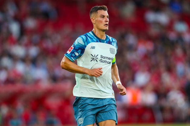 Nottingham Forest v Bayer Leverkusen, Pre-Season Friendly Patrik Schick Of Bayer Leverkusen during the Nottingham Forest v Bayer Leverkusen Pre-Season Friendly match at the City Ground, West Bridgford, England on 12 August 2026 Credit: Lee Keuneke Every Second Media Editorial use only. All images are copyright Every Second Media Limited. No images may be reproduced without prior permission. Copyright: xIMAGO EveryxSecondxMediax ESM-2087-0034 LeexKeunekex xEveryxSecondxMediax