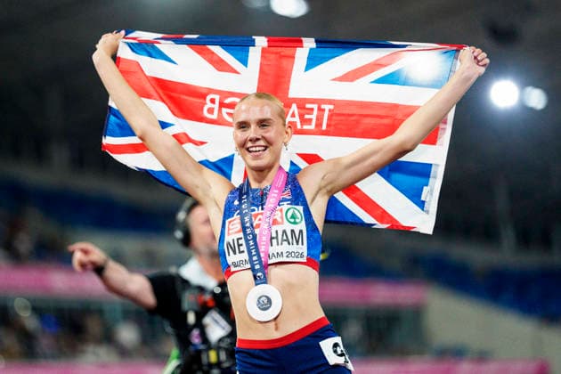 BIRMINGHAM, GREAT BRITAIN - AUGUST 12, 2026 : Emily NEWNHAM (GBR Great Britain) placed second over 400m hurdles during the European Athletics Championships at Alexander Stadium on August 12, 2026 in Birmingham, Great Britain. Great Britain Copyright: xLeahxKohringx