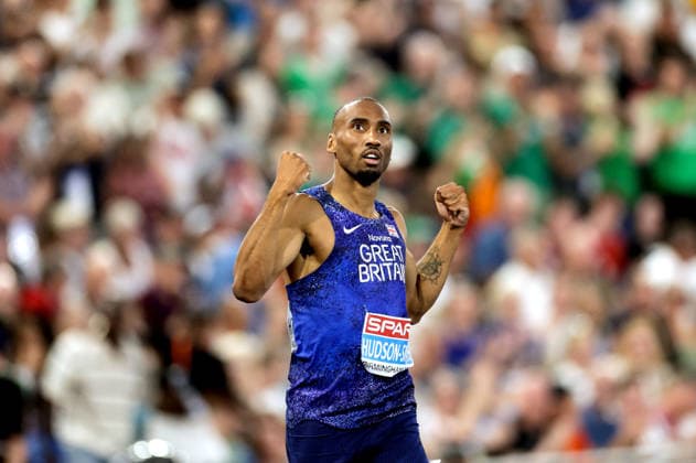 2026 European Athletics Championships, Alexander Stadium, Birmingham, England 12 8 2026 Men™s 400m Final Great Britain™s Matthew Hudson-Smith celebrates winning gold Matthew Hudson-Smith celebrates winning gold 12 8 2026  Copyright: xx 0U6A0360