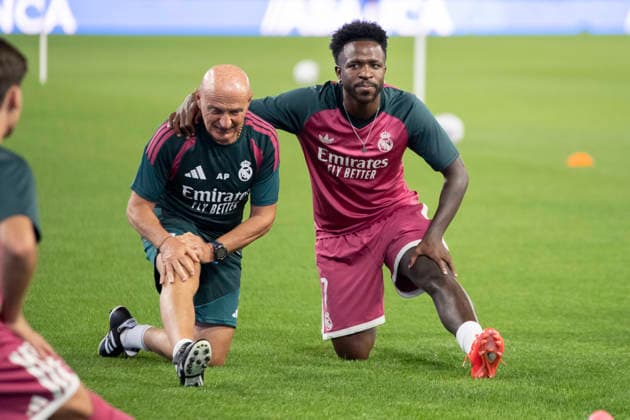 ESP: friendly match Deportivo Alaves v Real Madrid Vinicius Junior of Real Madrid during preseason friendly match between Deportivo Alaves v Real Madrid CF played at Abanca-Riazor Stadium, La Coruna on August 12, 2026 in Spain La Coruna Spain *** ESP Friendly Match: Deportivo Alavés vs. Real Madrid — Vinicius Junior of Real Madrid during a preseason friendly match between Deportivo Alavés and Real Madrid CF played at Abanca Riazor Stadium in La Coruna on August 12, 2026, in La Coruna, Spain Copyright: xAgenciaxLOFx