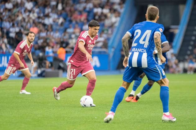ESP: friendly match Deportivo Alaves v Real Madrid Brahim Diaz of Real Madrid during preseason friendly match between Deportivo Alaves v Real Madrid CF played at Abanca-Riazor Stadium, La Coruna on August 12, 2026 in Spain La Coruna Spain *** ESP Friendly Match: Deportivo Alavés vs. Real Madrid — Brahim Díaz of Real Madrid during a preseason friendly match between Deportivo Alavés and Real Madrid CF played at Abanca Riazor Stadium in La Coruna, Spain, on August 12, 2026 Copyright: xAgenciaxLOFx