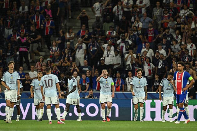 PSG v Aston Villa - UEFA Super Cup SALZBURG, AUSTRIA - AUGUST 12: Aston Villa players celebrate after scoring a goal during UEFA Super Cup football match between PSG and Aston Villa at Red Bull Arena (Stadion Salzburg) in Salzburg, Austria on August 12, 2026. Harun Ozalp Anadolu Salzburg Austria. Editorial use only. Please get in touch for any other usage.  Copyright: x2026xAnadoluxHarunxOzalpx