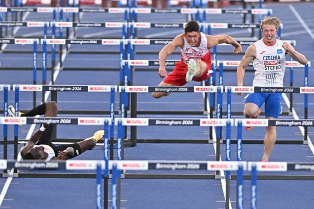 2026.08.12 Birmingham Lekkoatletyka Mistrzostwa Europy N z Elie Bacari Damian Czykier Stepan Stefko Foto Michal Laudy PressFocus 2026.08.12 Birmingham Athletics European Athletics Championships Elie Bacari Damian Czykier Stepan Stefko Credit: Michal Laudy PressFocus NEWSPIX.PL --- newspix.pl POLAND OUT! 