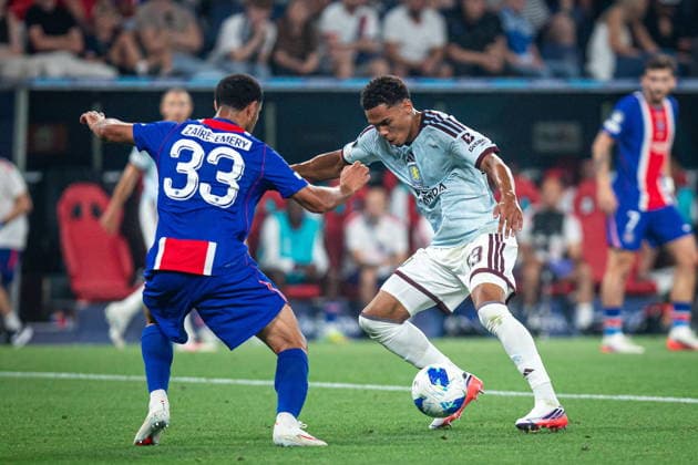 2026.08.12 Salzburg Pilka Nozna, Superpuchar UEFA 2026 PSG - Aston Villa N z Warren Zaire Emery Hemmings Foto Mateusz Porzucek PressFocus 2026.08.12 Salzburg Football, UEFA Super Cup 2026 Paris Saint-Germain F.C. - Aston Villa PSG - Aston Villa Warren Zaire Emery Hemmings Credit: Mateusz Porzucek PressFocus NEWSPIX.PL --- newspix.pl POLAND OUT! 