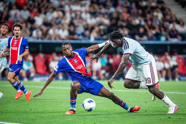 2026.08.12 Salzburg Pilka Nozna, Superpuchar UEFA 2026 PSG - Aston Villa N z Madjo Foto Mateusz Porzucek PressFocus 2026.08.12 Salzburg Football, UEFA Super Cup 2026 Paris Saint-Germain F.C. - Aston Villa PSG - Aston Villa Madjo Credit: Mateusz Porzucek PressFocus NEWSPIX.PL --- newspix.pl POLAND OUT! 
