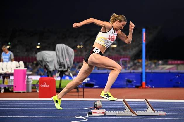 European Athletics Championships Birmingham 2026 - day 3 BIRMINGHAM, ENGLAND - AUGUST 12 : Couckuyt Paulien (BEL) in action during the 400m hurdles final on day 3 of the Birmingham 2026 European Athletics Championships on August 12, 2026 in Birmingham, England, 12 08 2026 Birmingham ENGLAND  Copyright: xTomasxSiskx