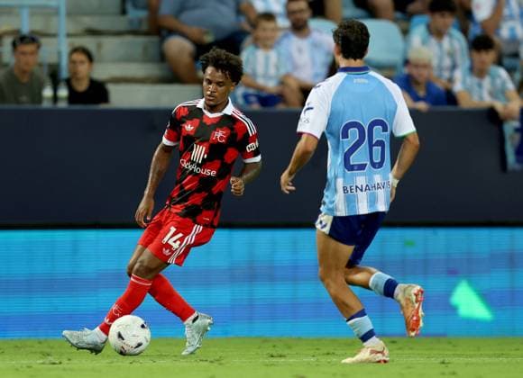 Oscar Bobb of Fulham Malaga CF v Fulham, Pre-Season Friendly, Football, Estadio La Rosaleda, Malaga, Spain - 12 Aug 2026Malaga Estadio La Rosaleda, Spain EDITORIAL USE ONLY No use with unauthorised audio, video, data, fixture lists, club league logos or live services. Online in-match use limited to 120 images, no video emulation. No use in betting, games or single club league player publications.  Copyright: xAntonioxPozo Shutterstockx 17064345ej