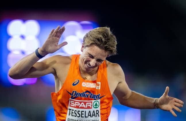 BIRMINGHAM - Jonas Phijffers during the 400 meters in the decathlon on the third day of the European Athletics Championships. IRIS VAN DEN BROEK ANP xVIxANPxSportx xxANPxIVx 565345281 originalFilename: 565345281.jpg