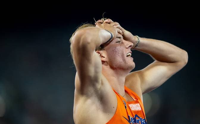 BIRMINGHAM - Jonas Phijffers during the 400 meters in the decathlon on the third day of the European Athletics Championships. IRIS VAN DEN BROEK ANP xVIxANPxSportx xxANPxIVx 565345395 originalFilename: 565345395.jpg